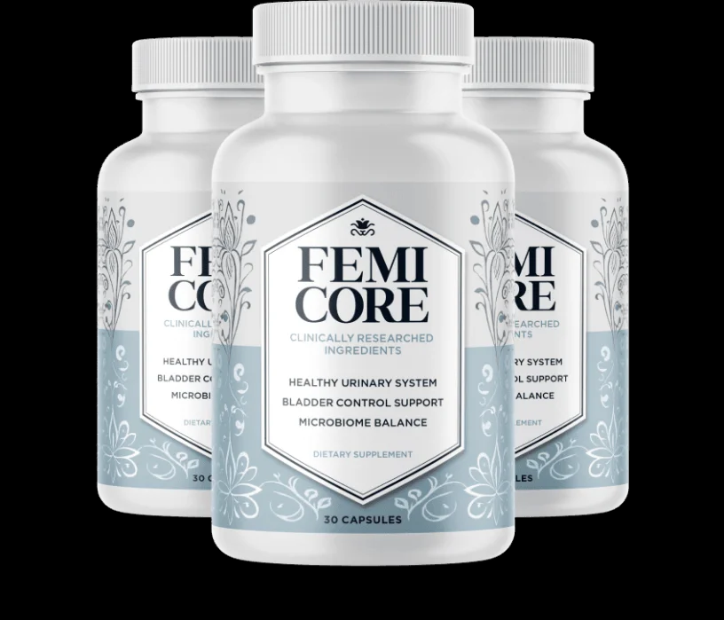 FemiCore 3-bottle package for urinary wellness support